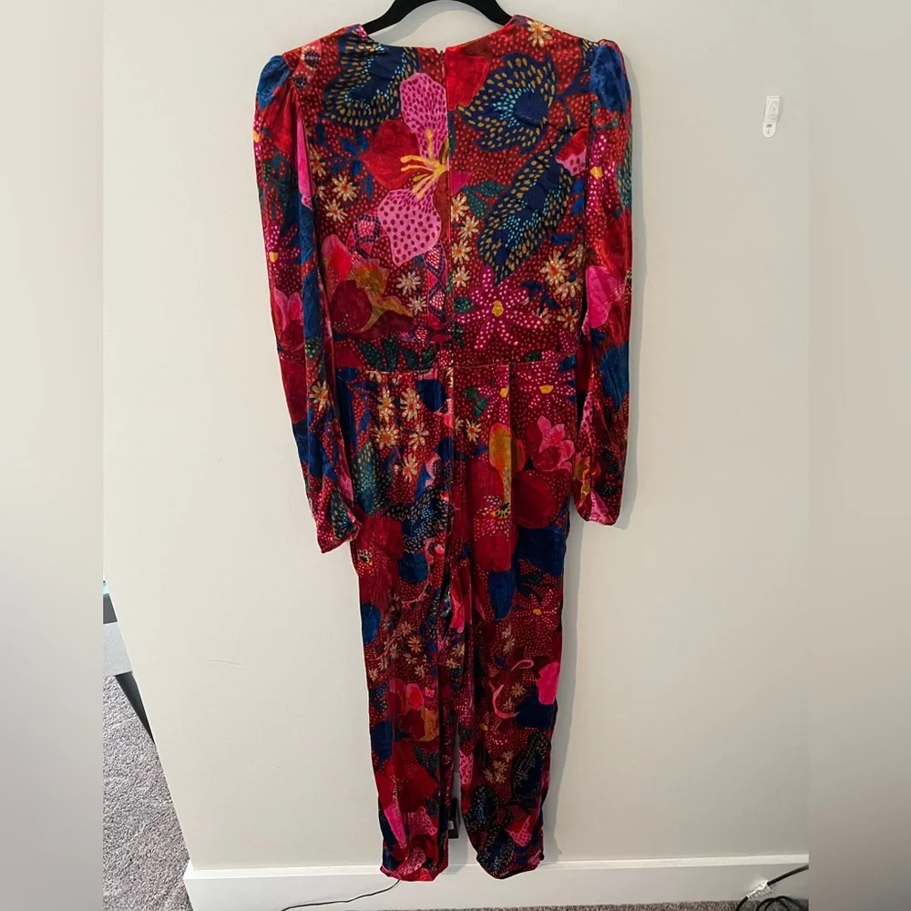 Farm Rio Red Wild Life Jumpsuit NWT_8